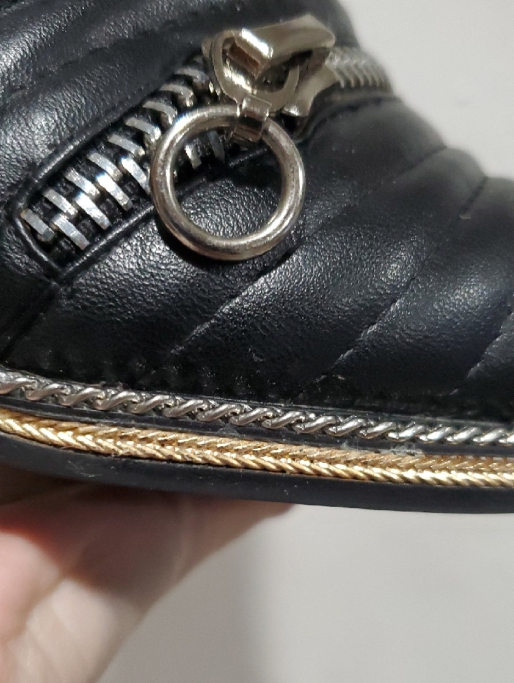 Jeffrey Campbell Tenzin Chain Pointy Toe Boot in black Size 8.5 - Picture 4 of 14